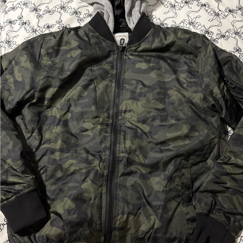 Camouflage Bomber Jacket, new no tags.